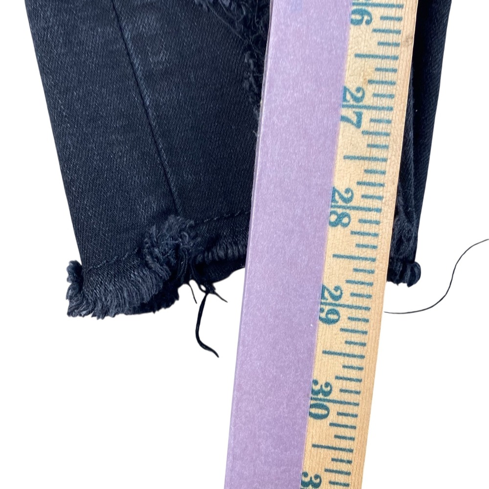 BKE Denim Gabby High Rise Curvy Fit Ankle Tall Black Jeans Distressed Size 31* - Picture 5 of 8